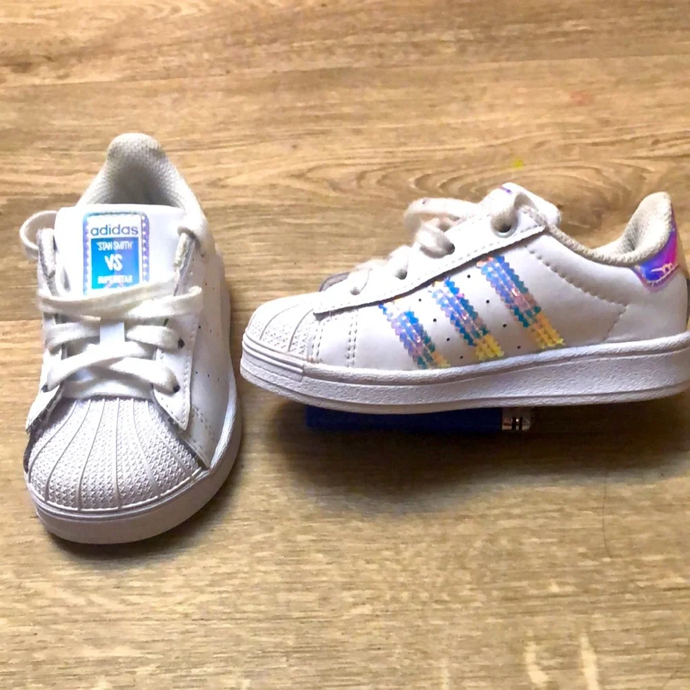 Toddler adidas ‘STAN SMITH’ VS SUPERSTAR shoes - Picture 10 of 10
